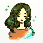 oパーマ液　ピカピカの痛んでない髪